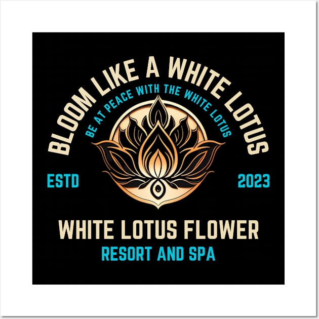 Bloom Like a White Lotus Wall Art by Feathery-adventure